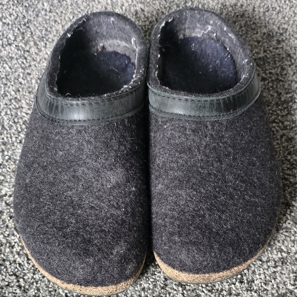 HAFLINGER Women's GZL Leather Trim Grizzly Womens Size 5 (36) - Picture 2 of 10